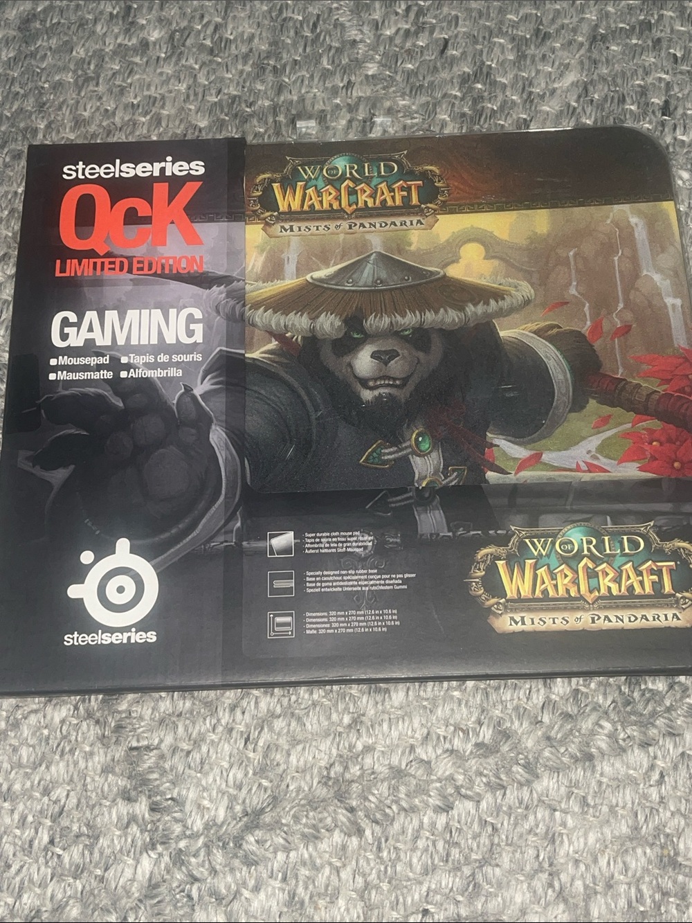 SteelSeries World of Warcraft Gok Limited Edition Mouse Box - Black & Red